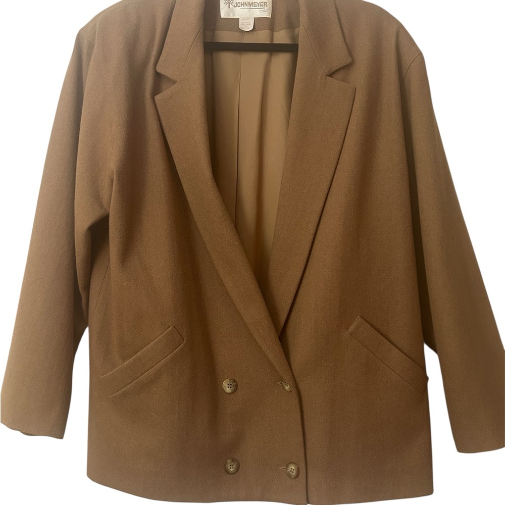 John Meyer Double-Breasted Wool Blazer